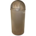 Impact Products 21 gal Bullet Plastic Bullet Indoor/Outdoor 21-Gallon Receptacle, Beige, Plastic; Structural Foam IMP887015